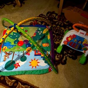 Baby Einstein tummy time mat - hanging toys not included, Fischer Price walker